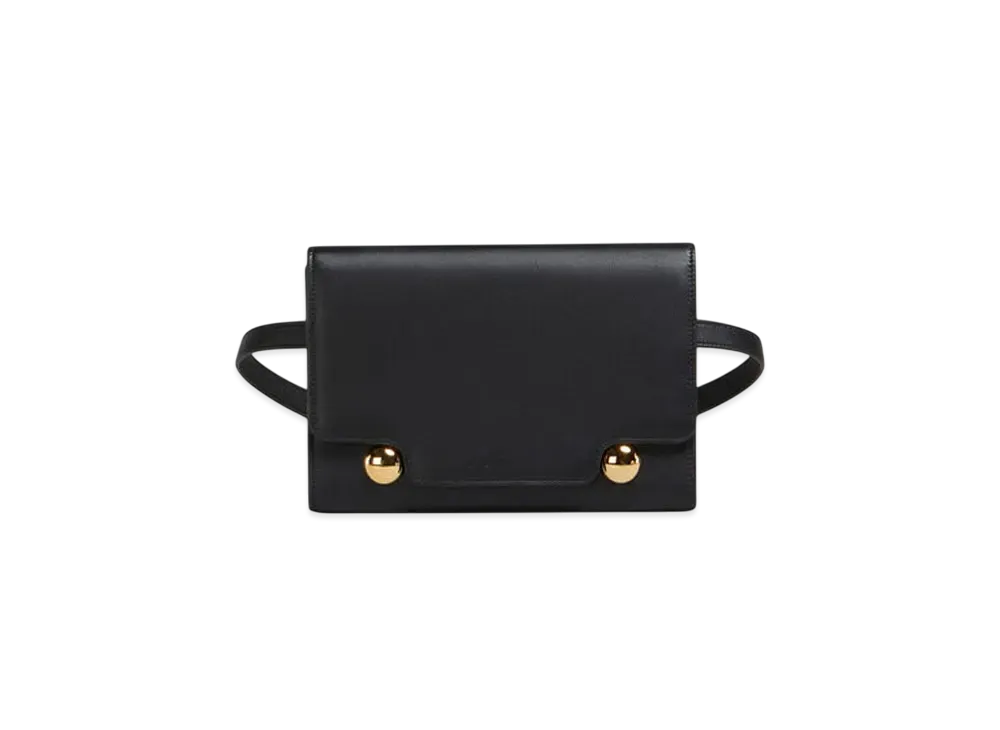 Marni Leather Trunkaroo Bum Bag "Black"