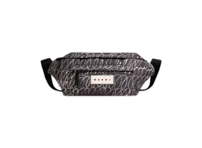 MARNI Puff Belt Bag With MARNIscribble Print "Black"