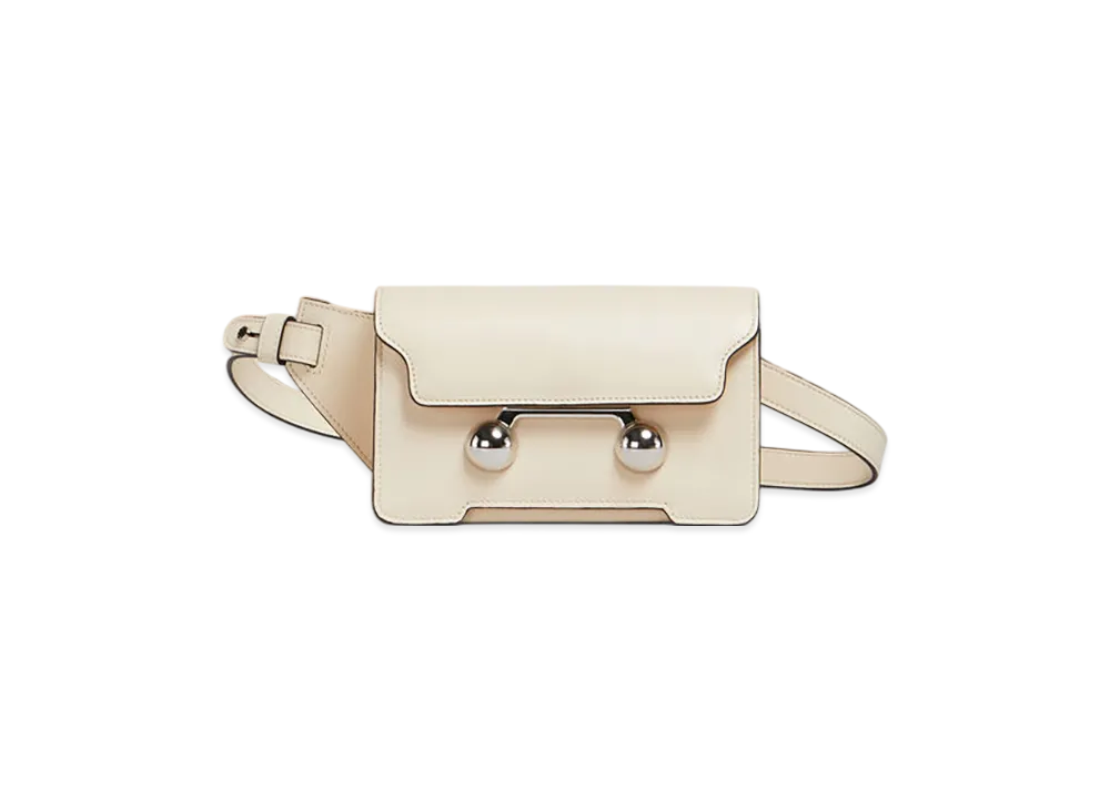 MARNI Trunkaroo Crossbody Bag in Leather "Shell"