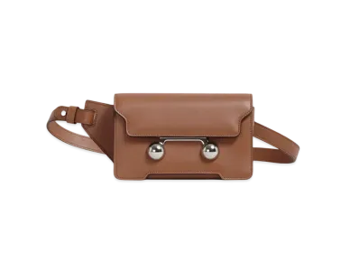 Marni Leather Trunkaroo Crossbody Bag "Cinnamon"