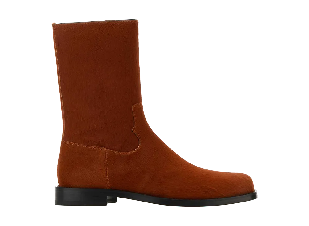DRIES VAN NOTEN Leather Sock Boots 