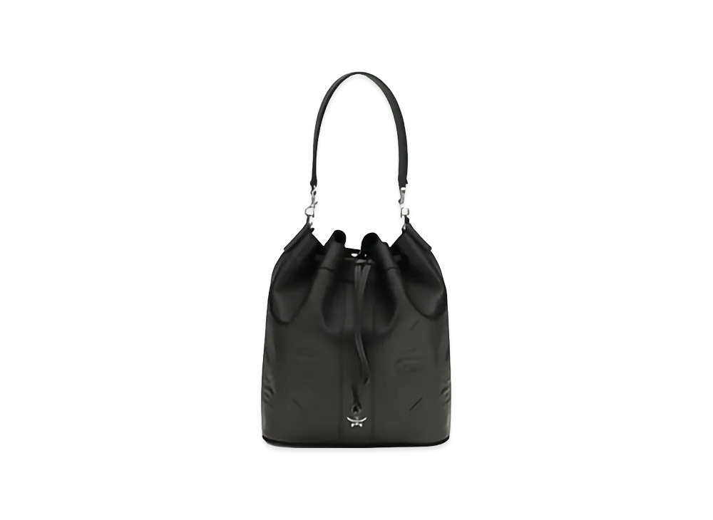 MCM Women's Leather Bucket Bag "Black"