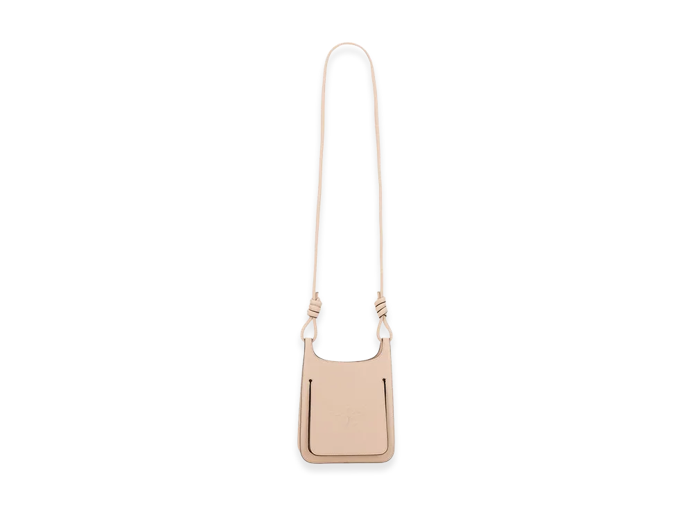 MCM Women's Pastel Leather Mini Himmel Hobo Crossbody Bag "Pink"