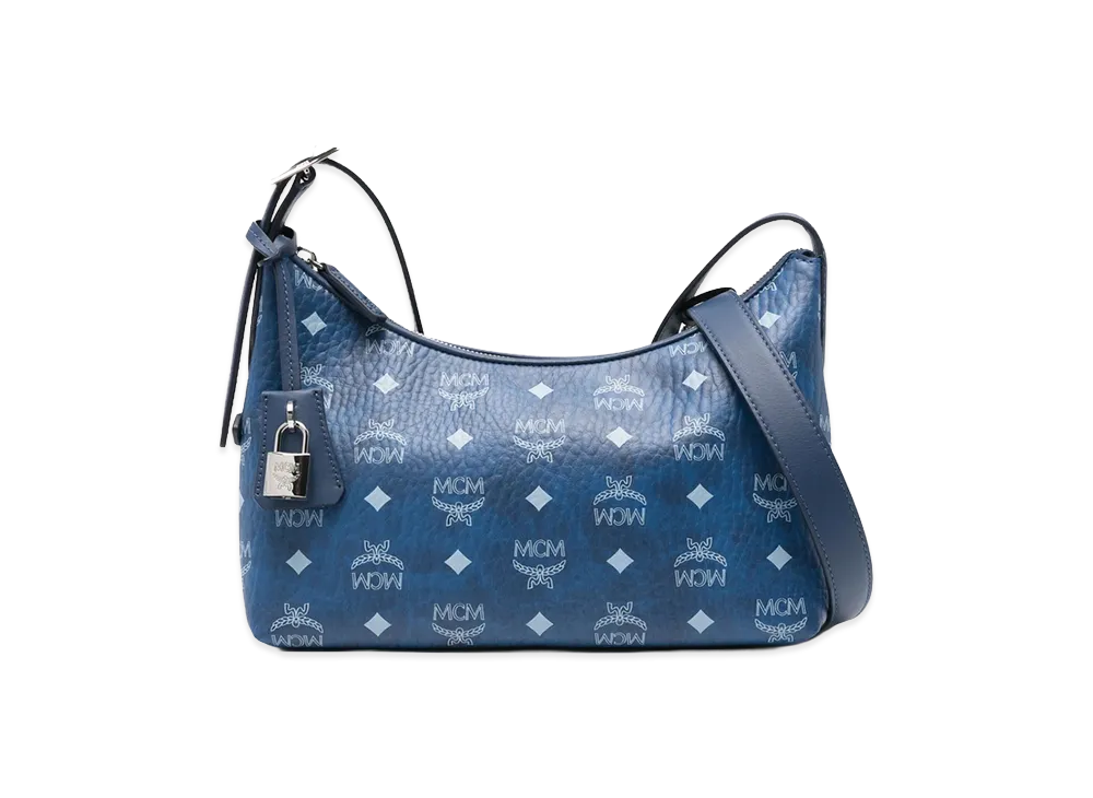 MCM Women's 'Aren Hobo' Small Shoulder Bag "Blue"