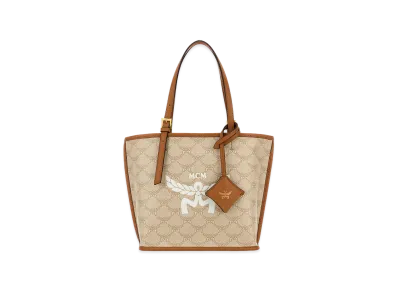 MCM Women's Canvas Mini Himmel Shopping Bag "Beige"