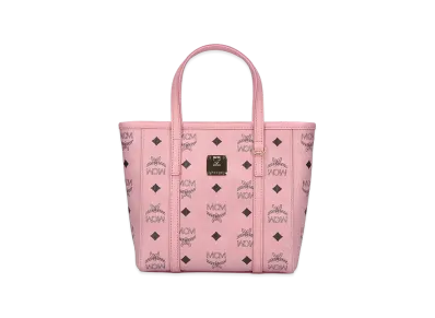 MCM Women's Printed Canvas Mini Tony Handbag "Pink"