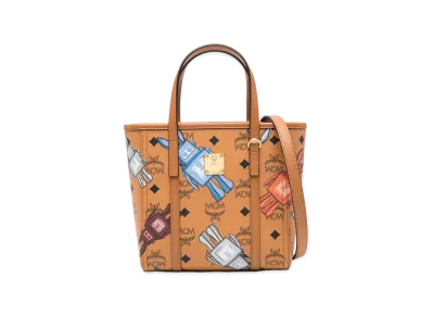 MCM Women's Printed Canvas Toni Handbag "Brown"