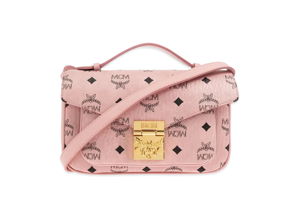 MCM Women's Medium ‘Tracy’ Crossbody Bag "Pink"