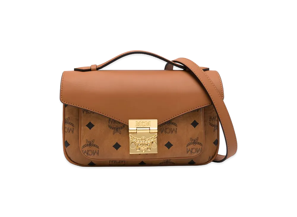 MCM Women's 'Tracy' Medium Shoulder Bag "Brown"