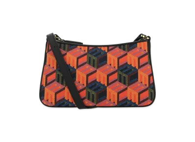 MCM Women's Embroidered Fabric Rockstar Crossbody Bag "Multi"