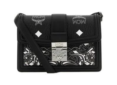 MCM Printed Canvas Small Tracy Shoulder Bag "Black"