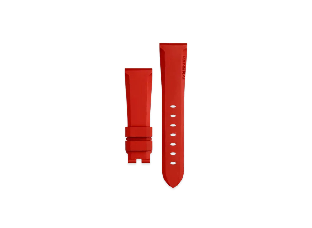 パネライ ストラップ カウッチュー 38MM "ロッソ" MXE0PLX3