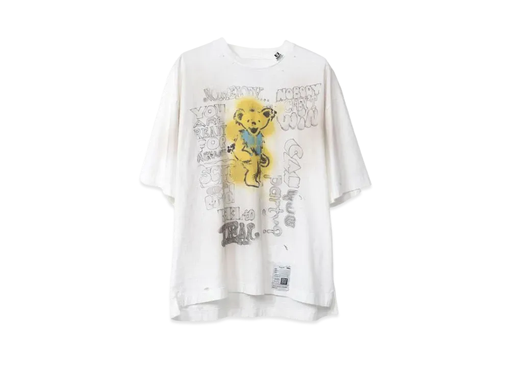 Maison MIHARA YASUHIRO Distressed T-shirt "White"