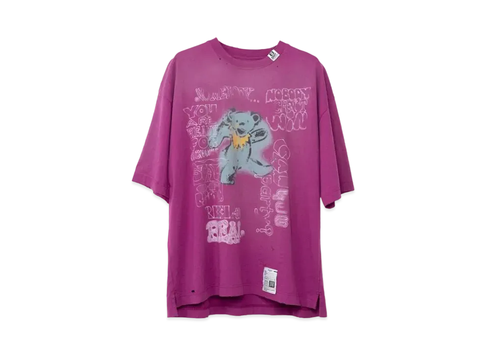 Maison MIHARA YASUHIRO Distressed T-shirt "Purple"