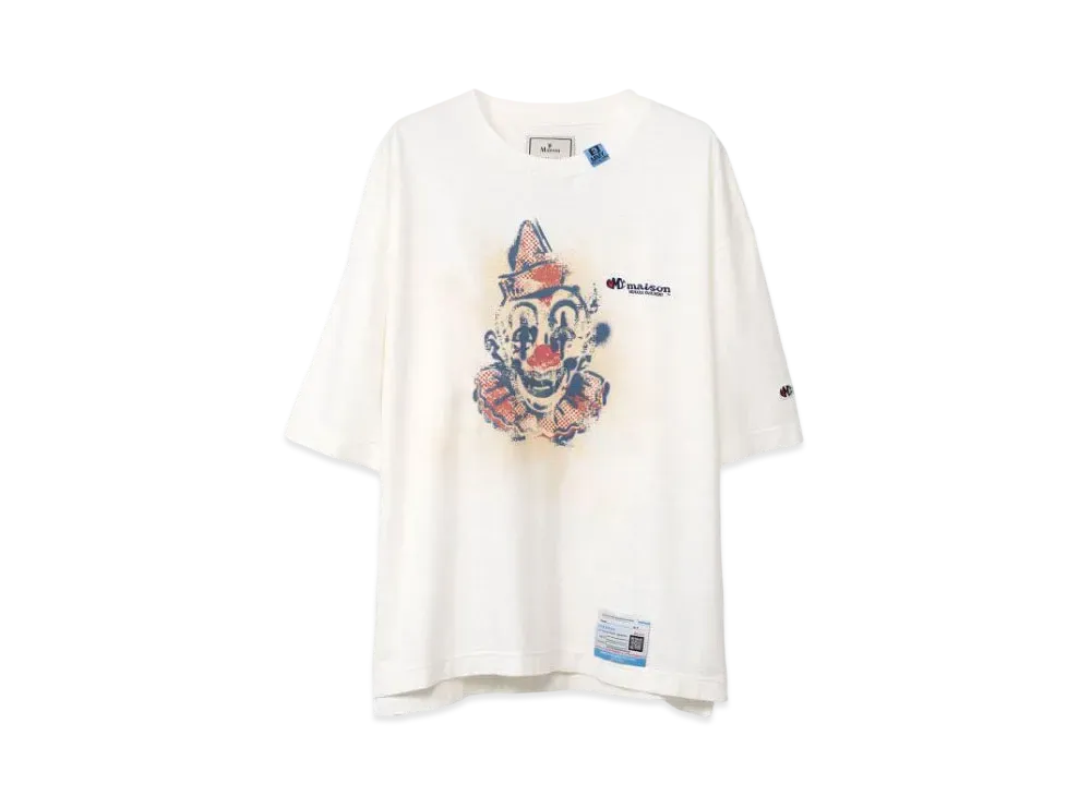 Maison MIHARA YASUHIRO Clown Printed T-shirt "White"