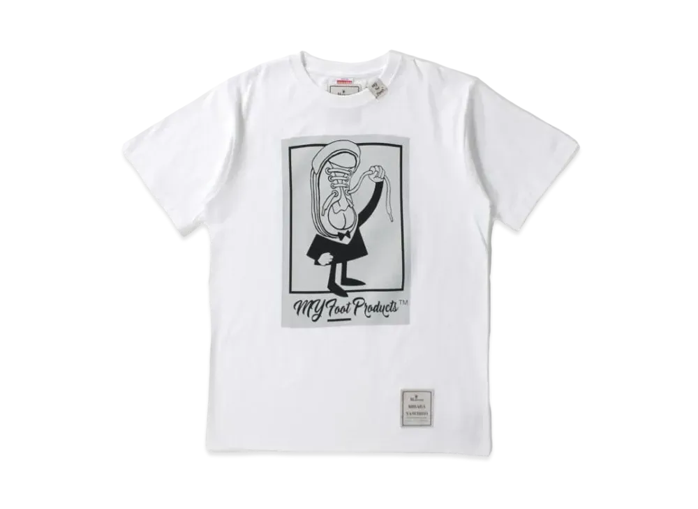 Maison MIHARA YASUHIRO MY Foot Products Printed Tshirts "White"