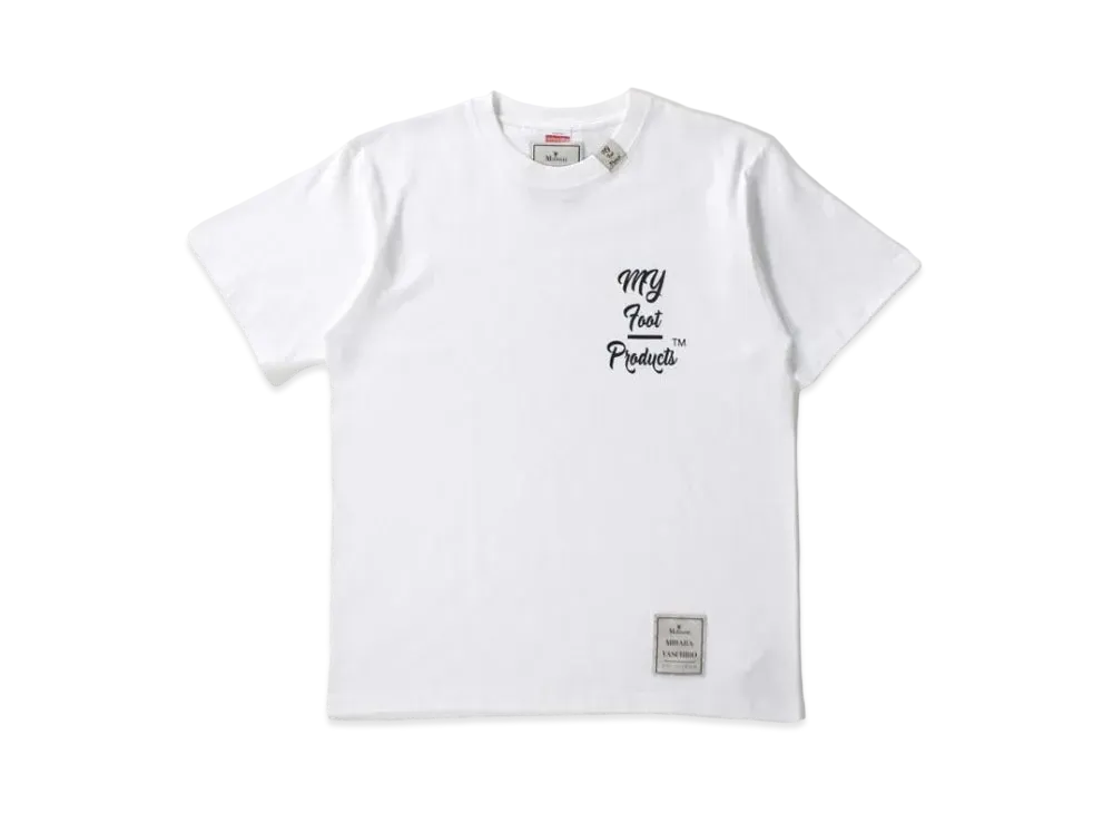 Maison MIHARA YASUHIRO MY Foot Products Logo Tshirts "White"