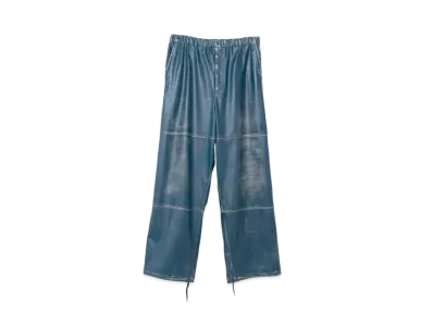 Maison MIHARA YASUHIRO Synthetic Leather Pants "Navy"