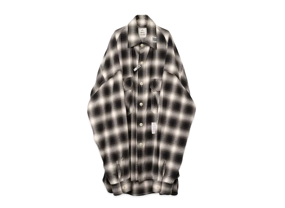 Maison MIHARA YASUHIRO Super Big Check Long-Sleeve Shirt "White"