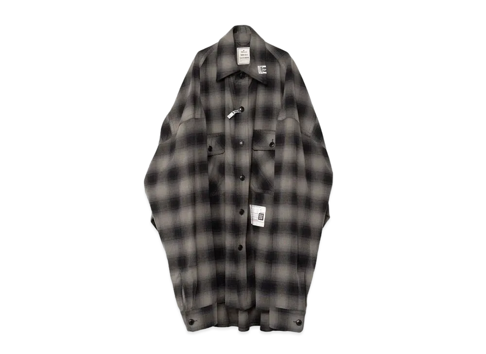 Maison MIHARA YASUHIRO Super Big Check Long-Sleeve Shirt "Black"