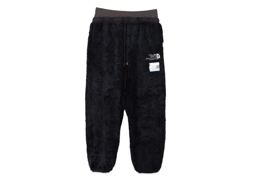 Maison MIHARA YASUHIRO Layered Boa Pants "Black"