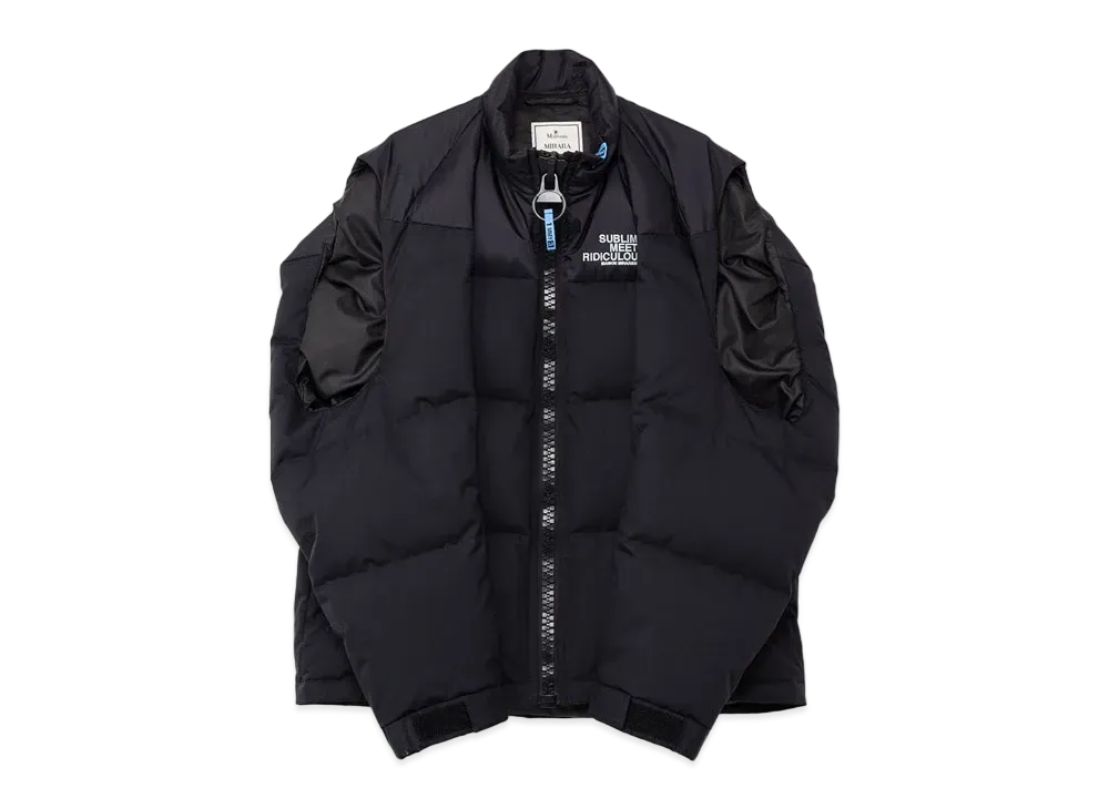 Maison MIHARA YASUHIRO Hollowed-Out Down Vest "Black"