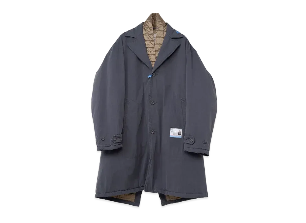 Maison MIHARA YASUHIRO Stole Combined Coat "Dark Gray"
