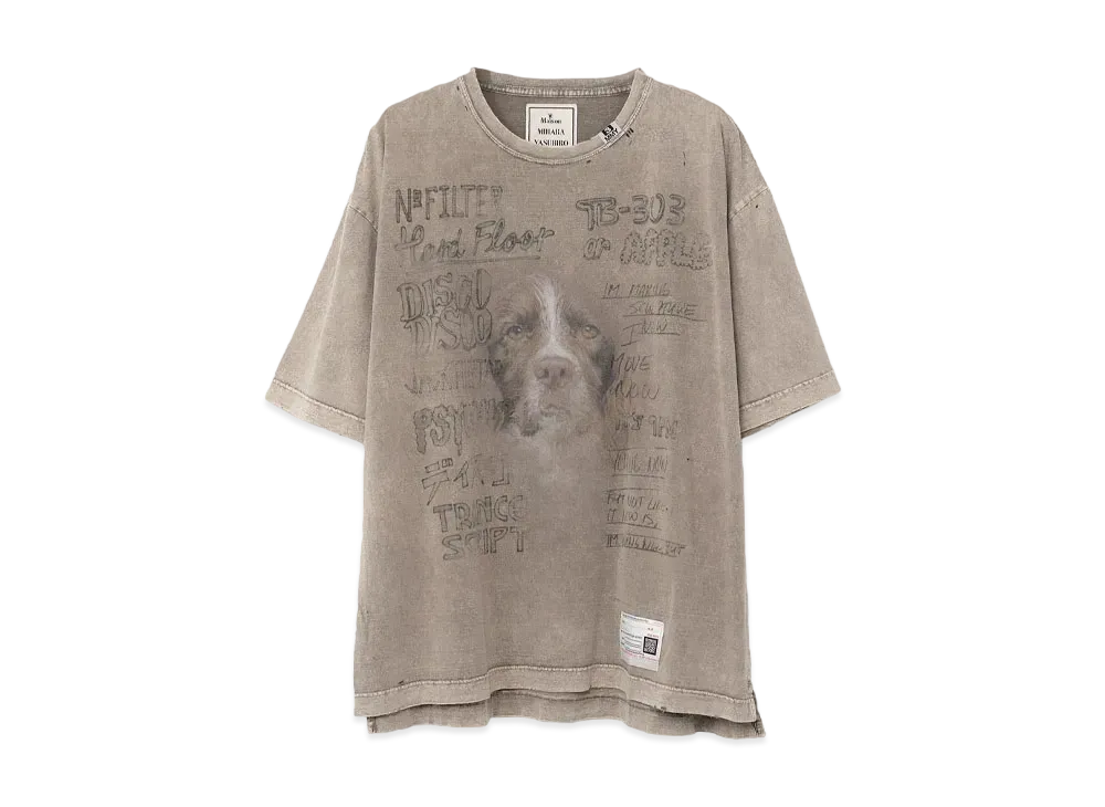 Maison MIHARA YASUHIRO Bleached T-shirt "Beige"