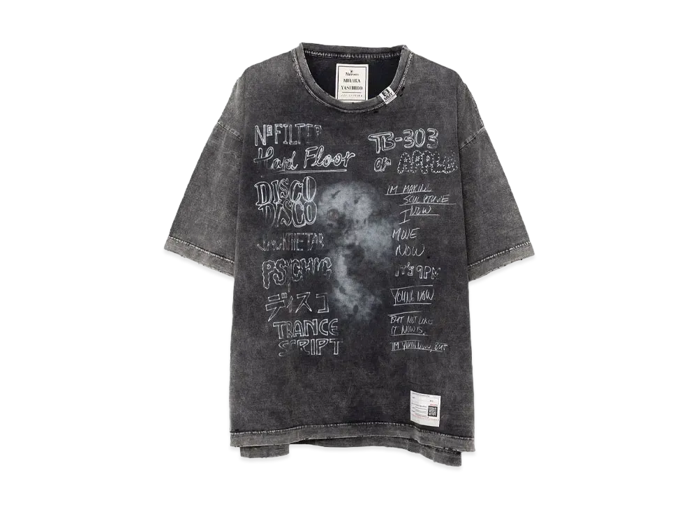 Maison MIHARA YASUHIRO Bleached T-shirt "Black"
