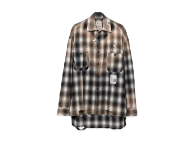 Maison MIHARA YASUHIRO Vintage-like Check Shirt "Black"