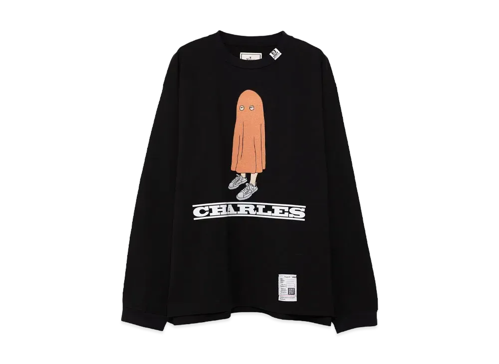 Maison MIHARA YASUHIRO Charles Printed Long Sleeve T-Shirt "Black"