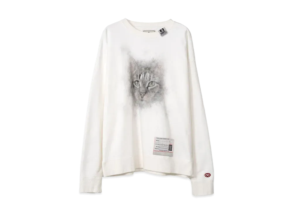Maison MIHARA YASUHIRO Cat Printed Sweatshirt "White"