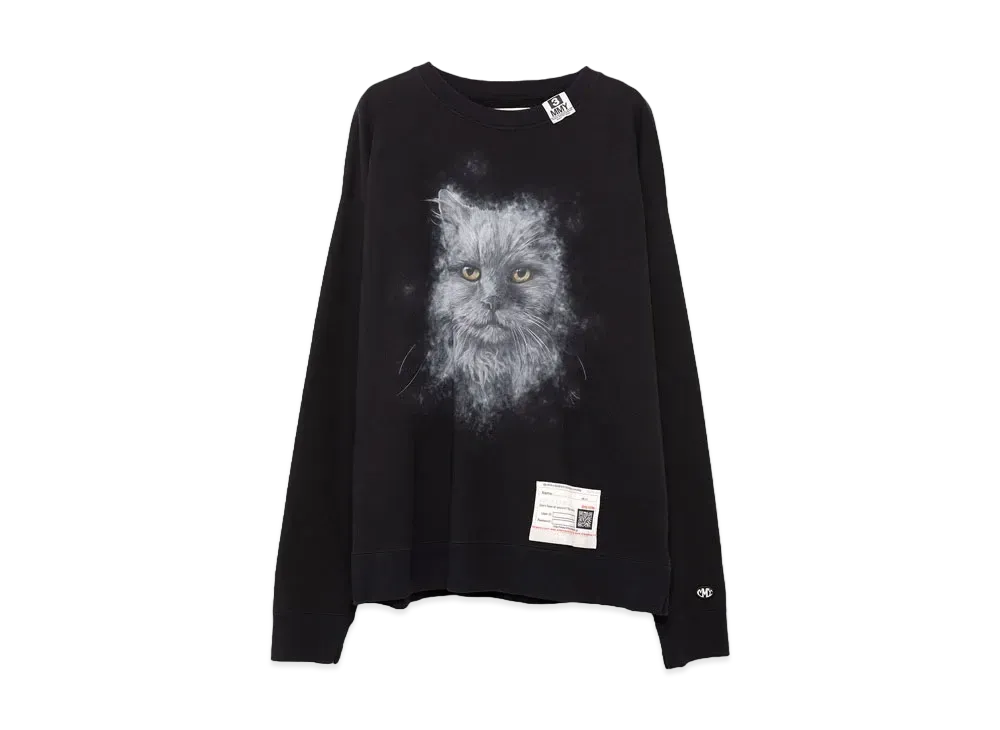 Maison MIHARA YASUHIRO Cat Printed Sweatshirt "Black"