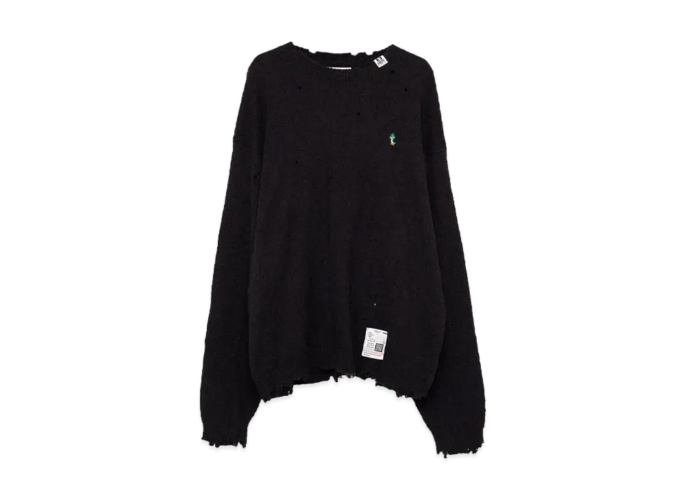 Maison MIHARA YASUHIRO Distressed Knit Sweater "Black"