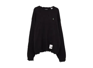 Maison MIHARA YASUHIRO Distressed Knit Sweater "Black"