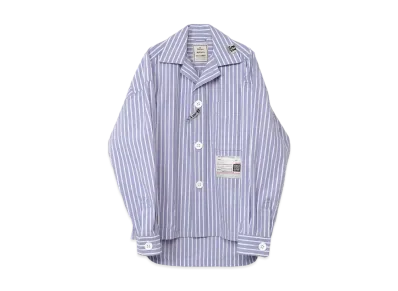 Maison MIHARA YASUHIRO Amateur Sewn Like Strip Shirt "Blue"