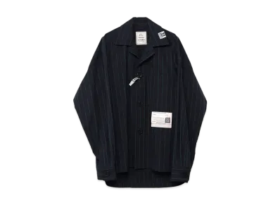 Maison MIHARA YASUHIRO Amateur Sewn Like Strip Shirt "Black"