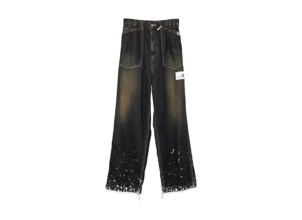 Maison MIHARA YASUHIRO Painted Denim Baker Pants "Indigo"