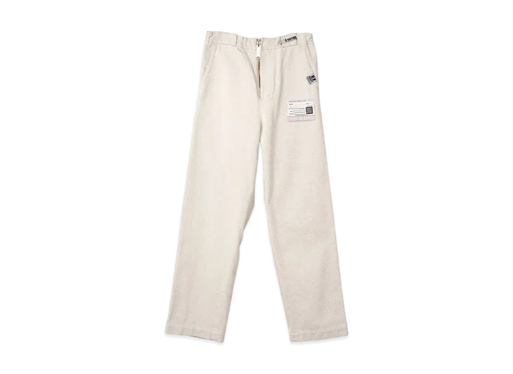 Maison MIHARA YASUHIRO Amateur Sewn Like Wide Chino Pants "Ivory"