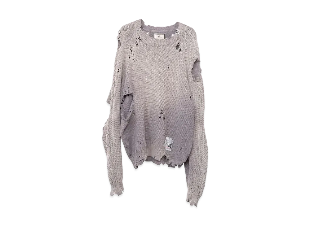 Maison MIHARA YASUHIRO Sun Faded Like Knit Sweater "Purple"