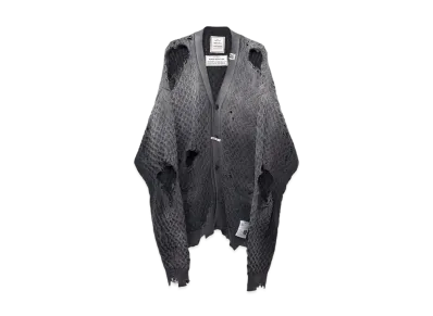 Maison MIHARA YASUHIRO Sun Faded Like Knit Cardigan "Black"