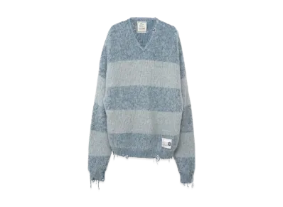 Maison MIHARA YASUHIRO Glittery Mohair Knit Sweater "Blue"