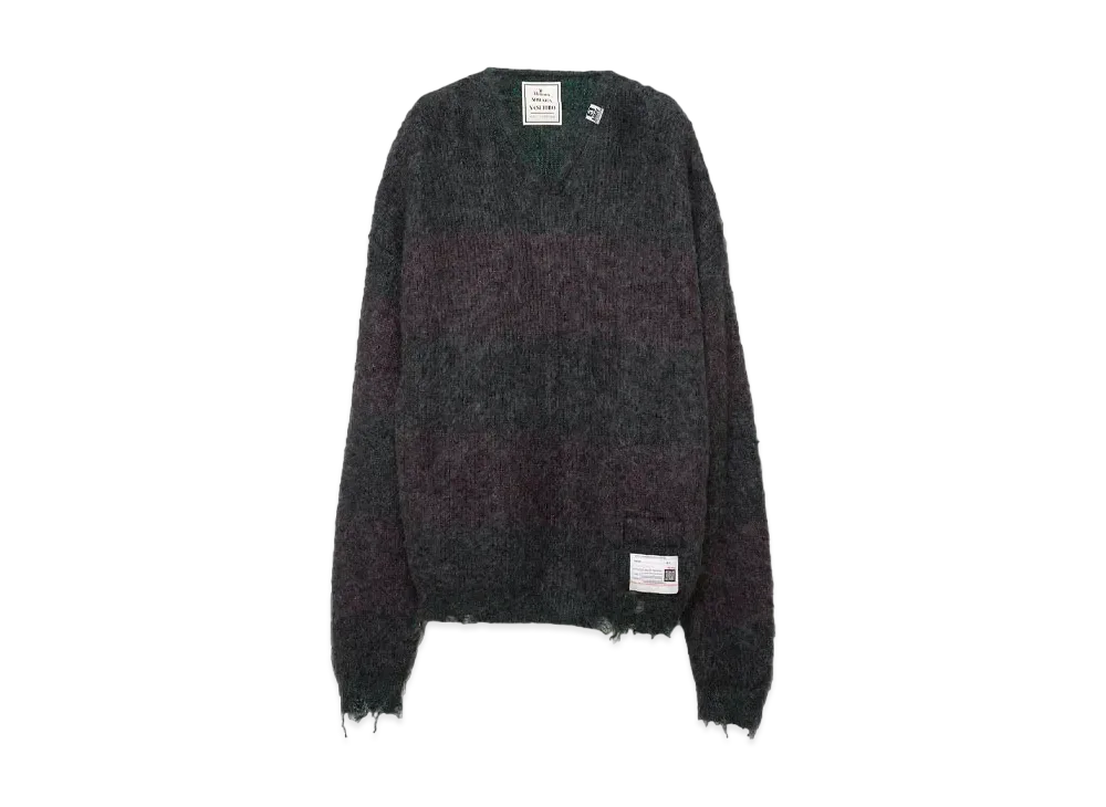 Maison MIHARA YASUHIRO Glittery Mohair Knit Sweater "Charcoal"