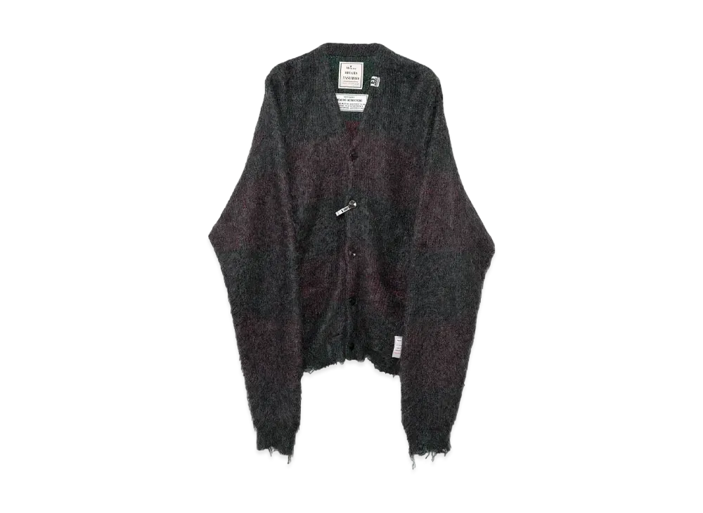 Maison MIHARA YASUHIRO Glittery Mohair Knit Cardigan "Charcoal"
