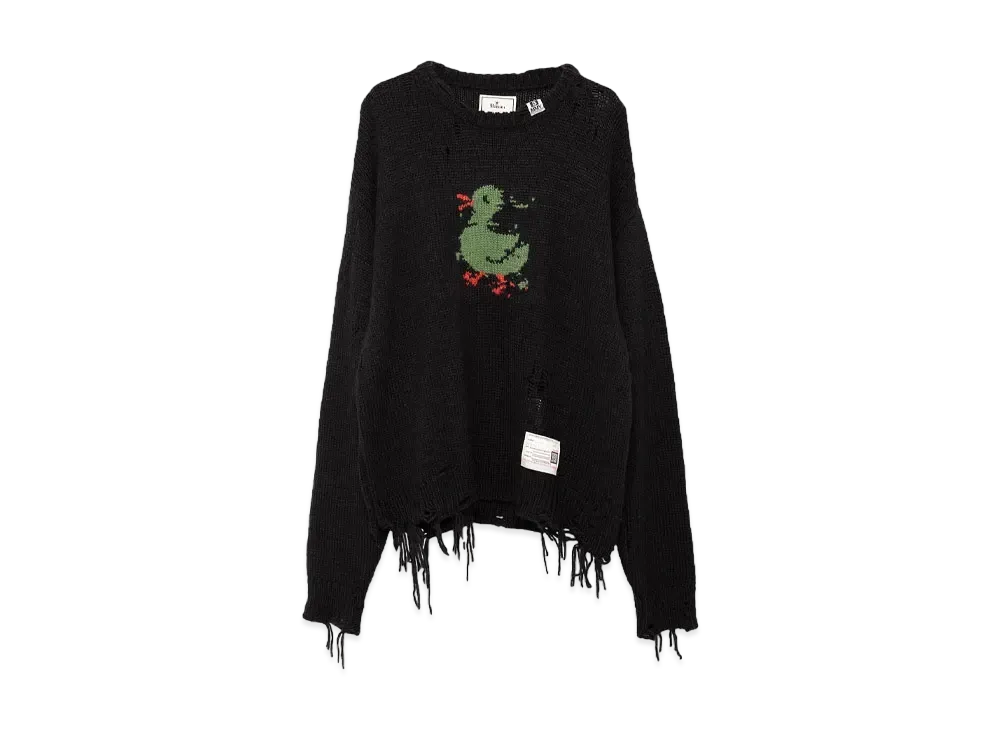 ミハラヤスヒロ ダック ニット セーター "ブラック"