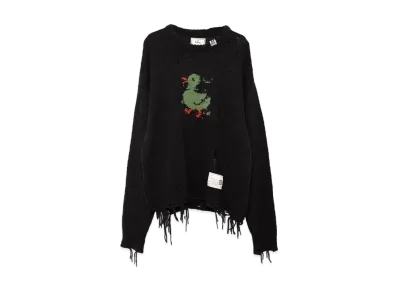 Maison MIHARA YASUHIRO Duck Knit Sweater "Black"