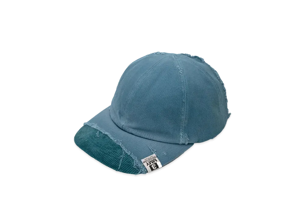 Maison MIHARA YASUHIRO Crushed Detail Cap "Blue"