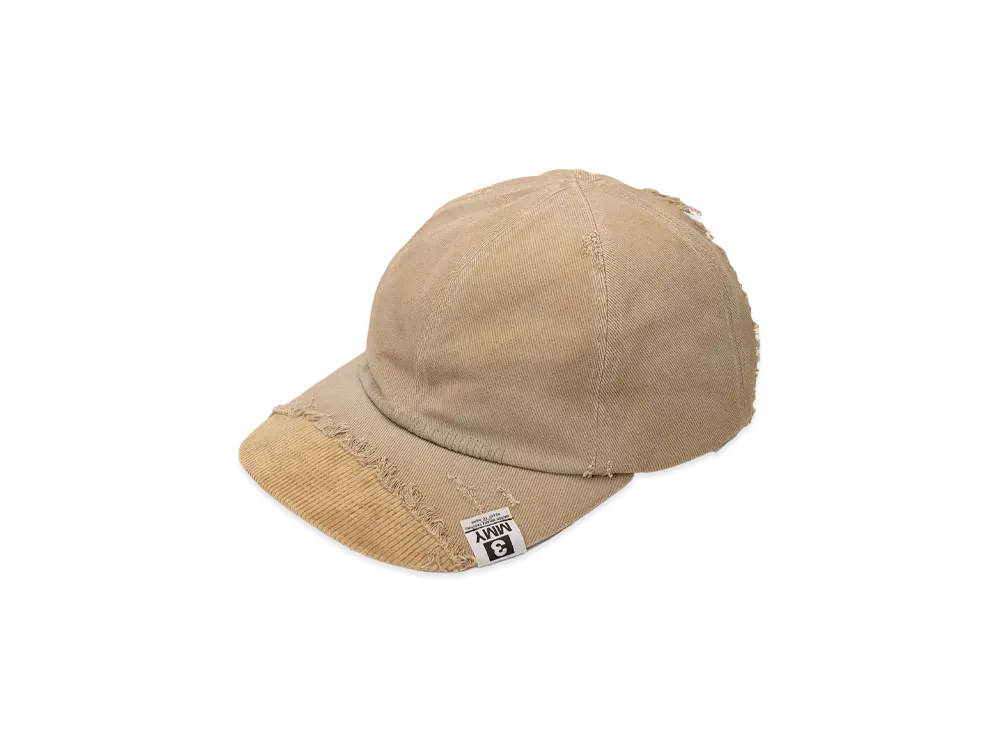 Maison MIHARA YASUHIRO Crushed Detail Cap "Brown"