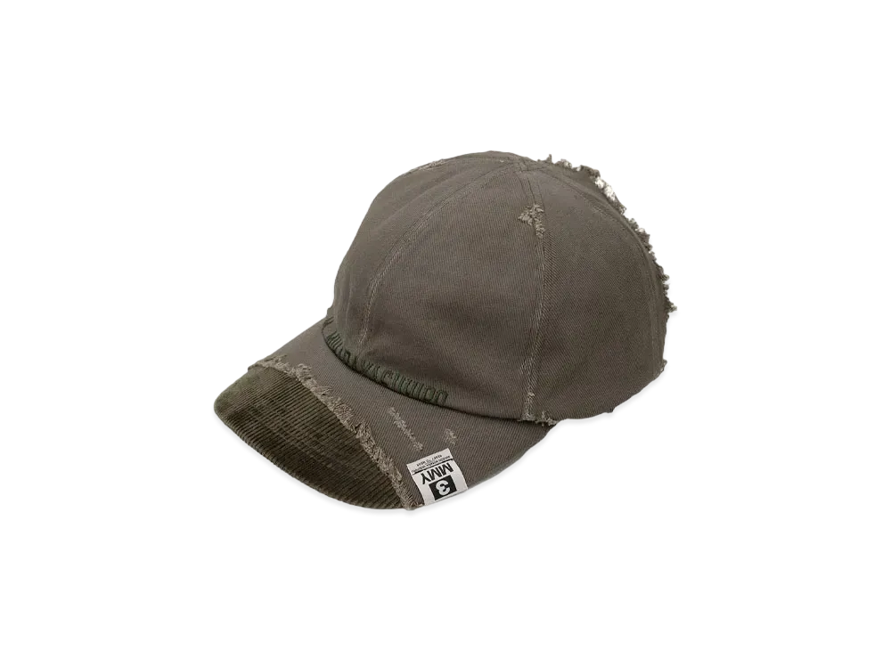 Maison MIHARA YASUHIRO Crushed Detail Cap "Khaki"