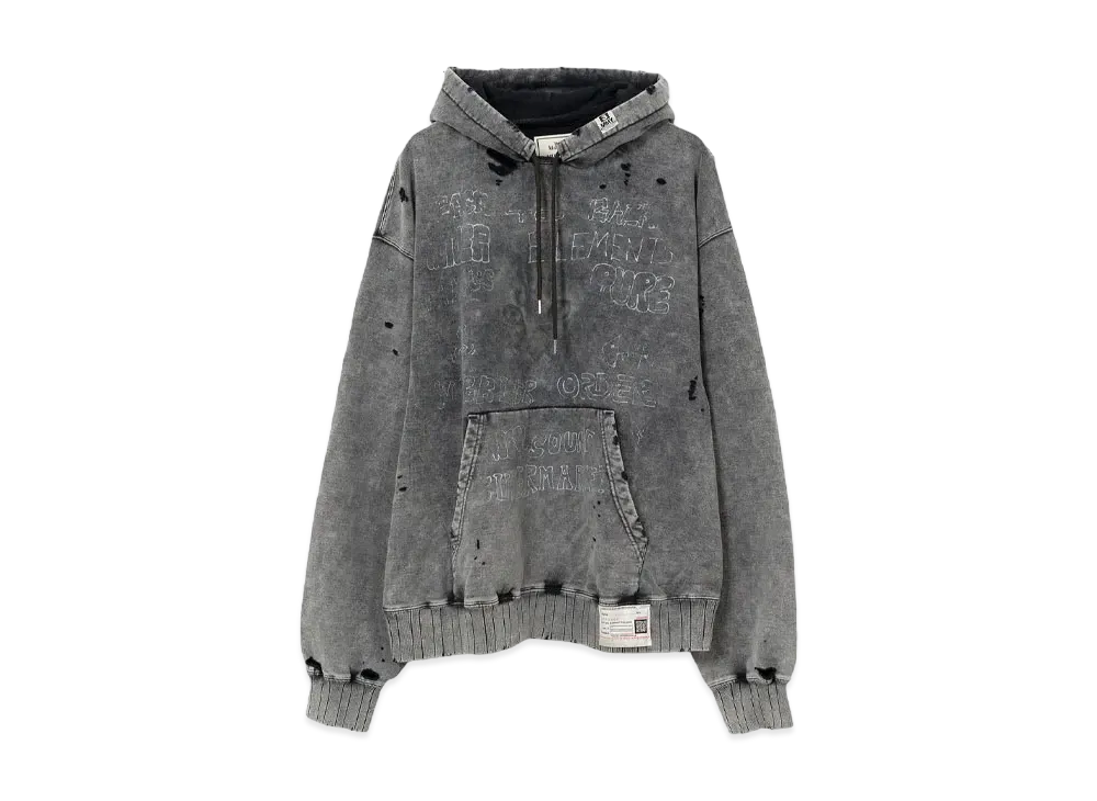 Maison MIHARA YASUHIRO Distressed Hoodie "Black"